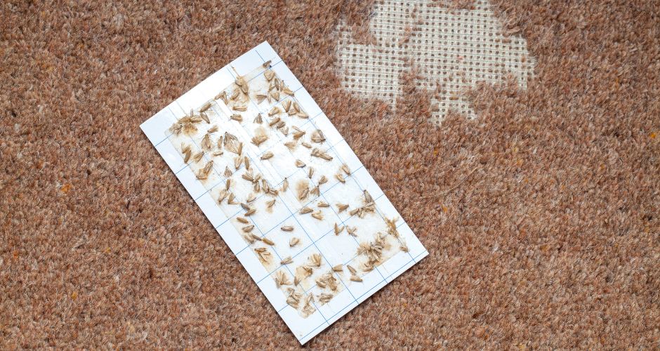 sign-Carpet Moth Infestation Control